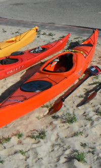 Sea Kayaks on the sand