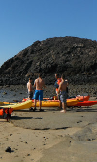 Landing on Lobos Island Landing on Lobos Island