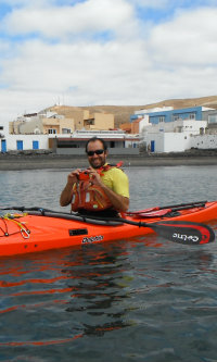 taking photos from a sea kayak